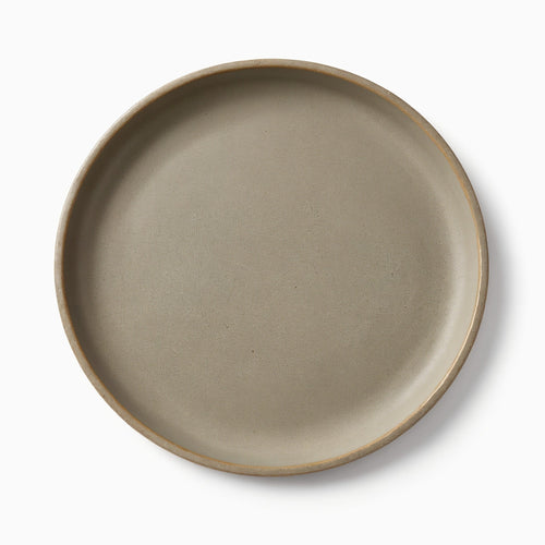 Danmero Ash Salad Plate — strict top-down view showing the plate as a perfect circle