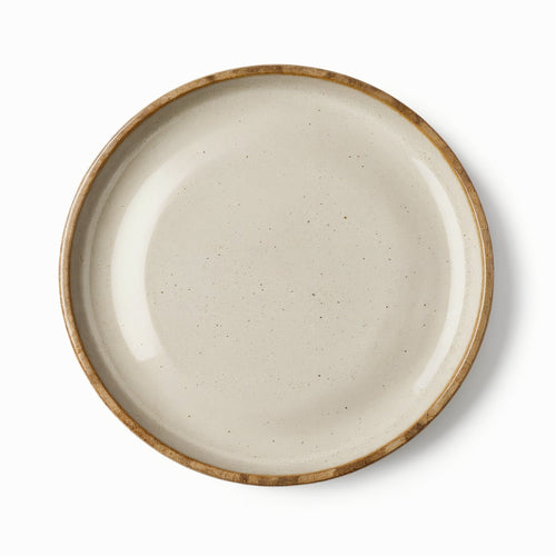 Danmero Birch Bread Plate — top-down view showing perfect circle and glaze