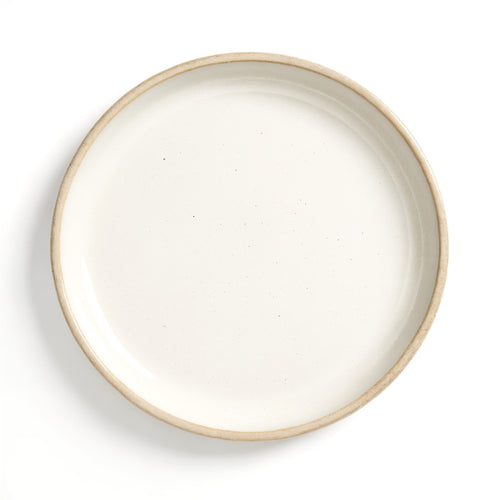 Danmero Chalk Bread Plate — top-down view showing full circular face and glaze