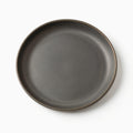 Danmero Charcoal Pasta Plate — top-down view showing full circular face and glaze