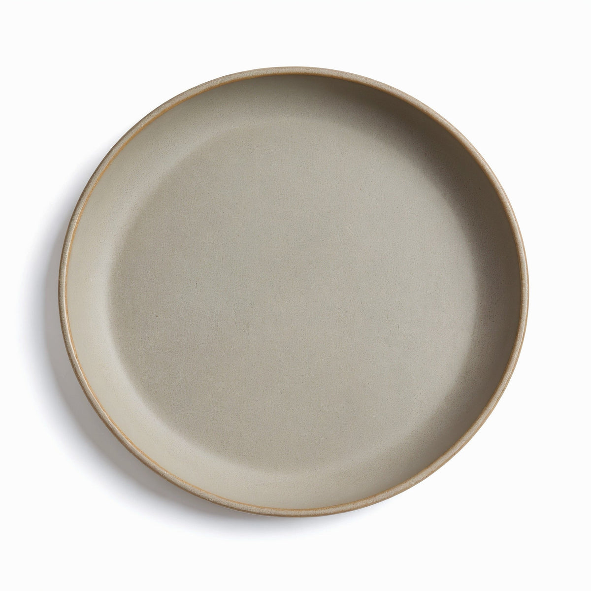 Danmero Dove Grey Coupe Plate — top-down view displaying full circular face