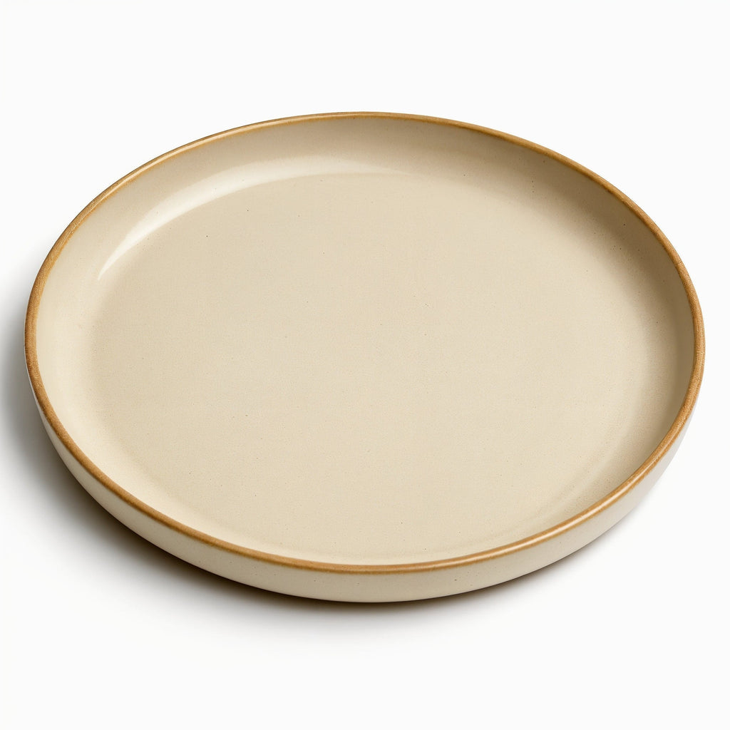 Danmero Magnolia Dinner Plate — three-quarter angled view showing full top face and rim