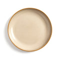 Danmero Linen Salad Plate — strict top-down view, perfect circle