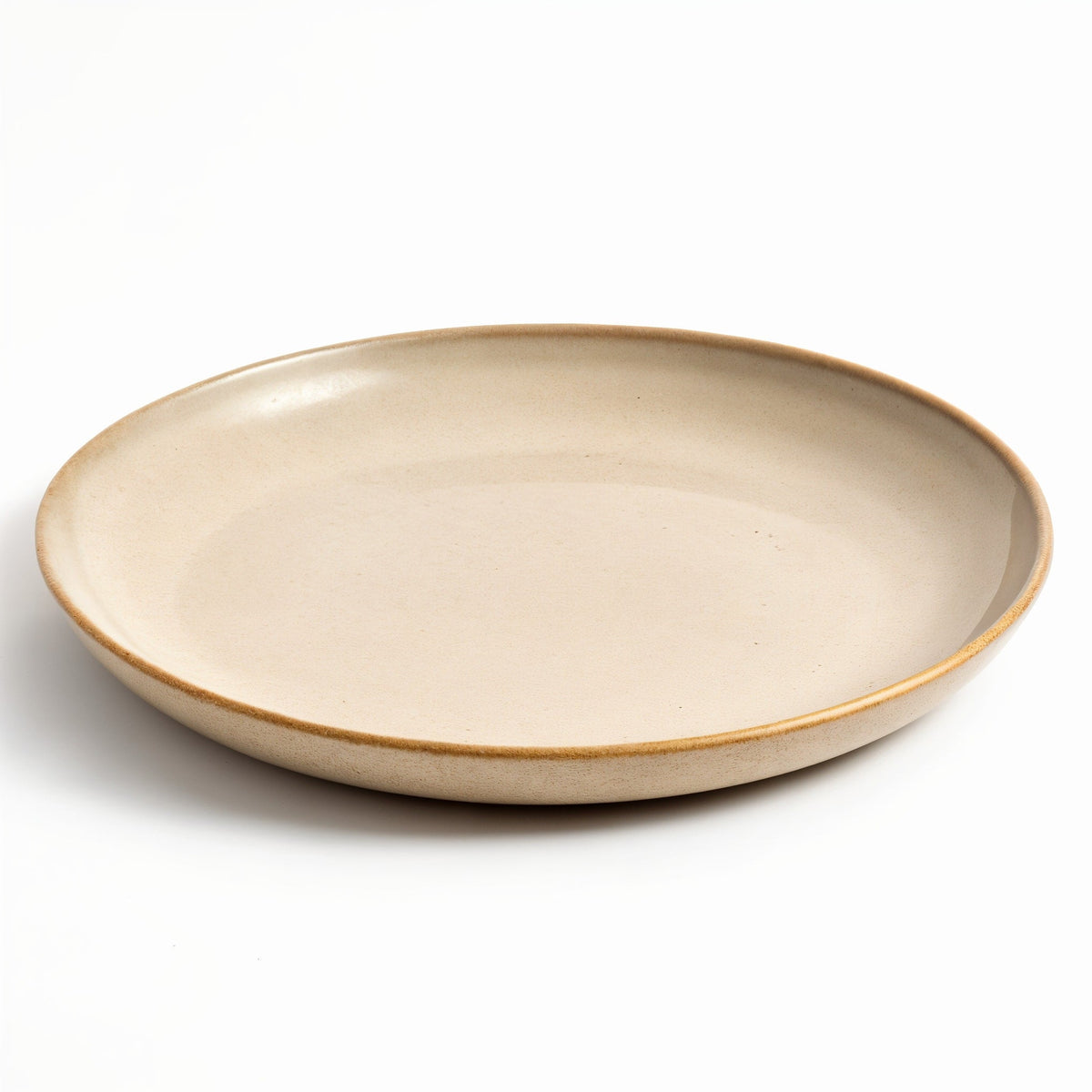 Danmero Linen Salad Plate — three-quarter angled view showing top face and rim