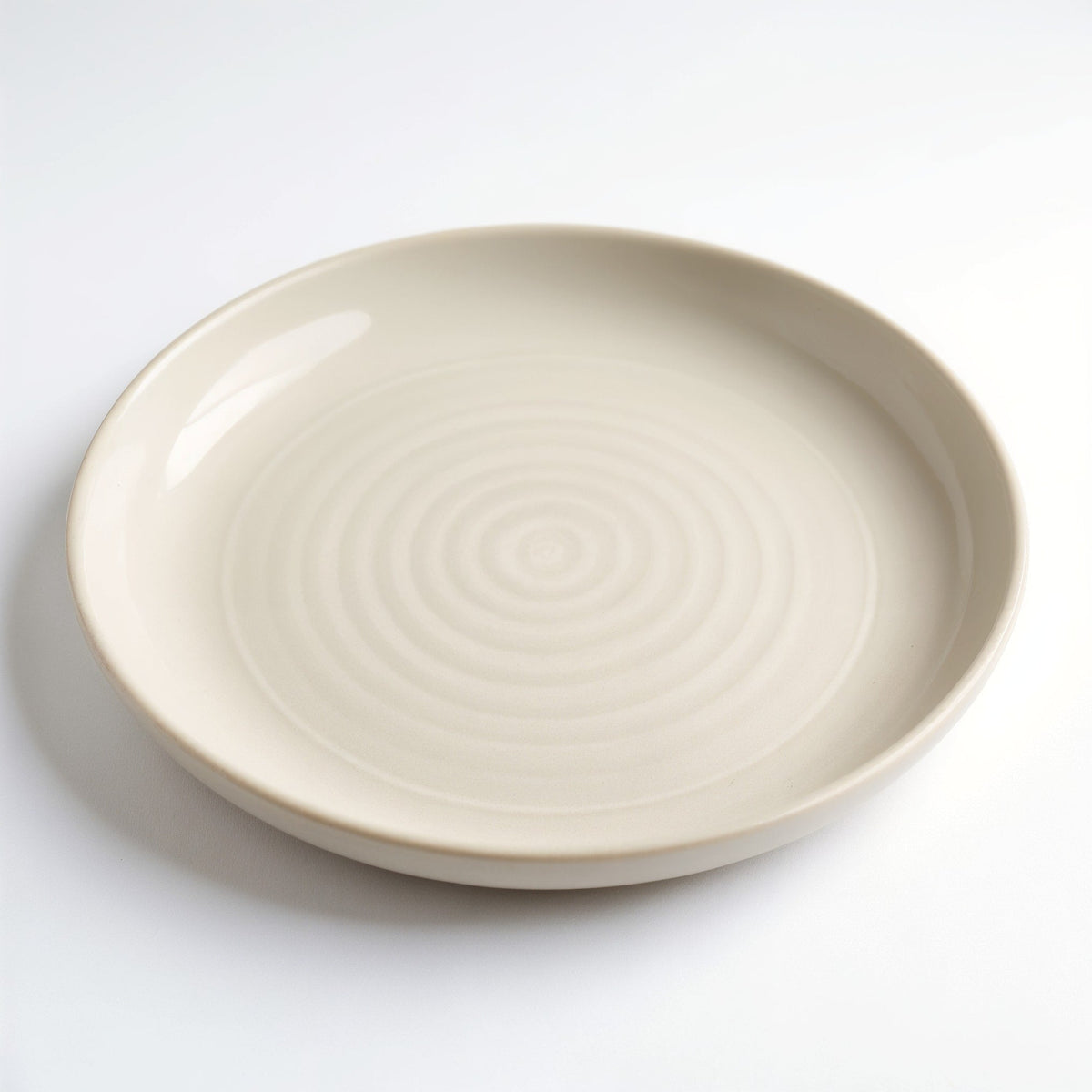 Danmero Mist Bread Plate — three-quarter angled view showing full top face and rim