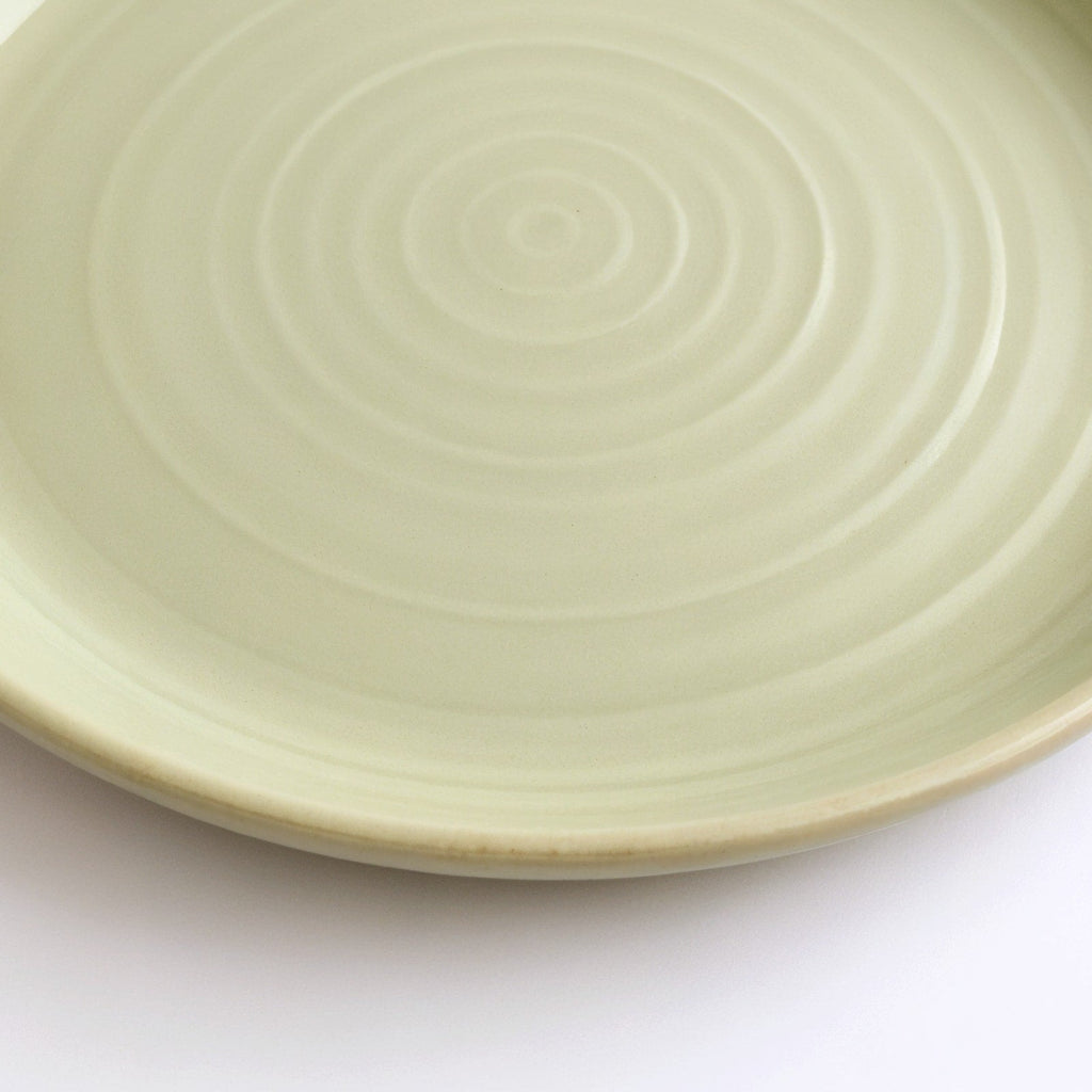 Danmero Eucalyptus Dessert Plate — macro view of rim and edge detail
