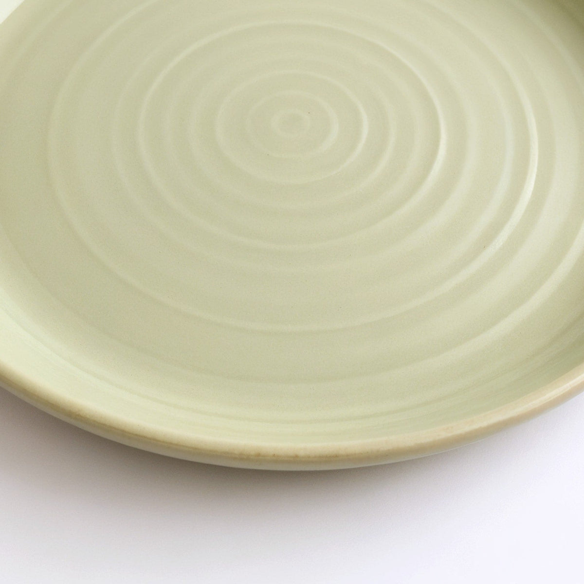 Danmero Eucalyptus Dessert Plate — macro view of rim and edge detail
