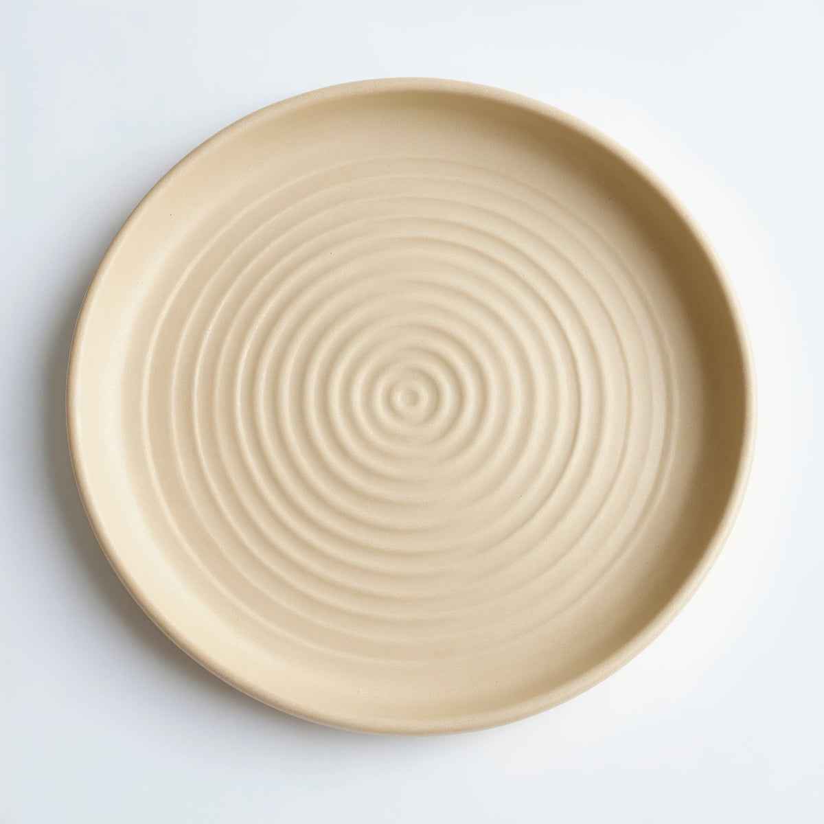 Danmero Parchment Bread Plate — strict top-down view showing the plate as a perfect circle