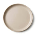Danmero Taupe Serving Plate — top-down view, full face and glaze
